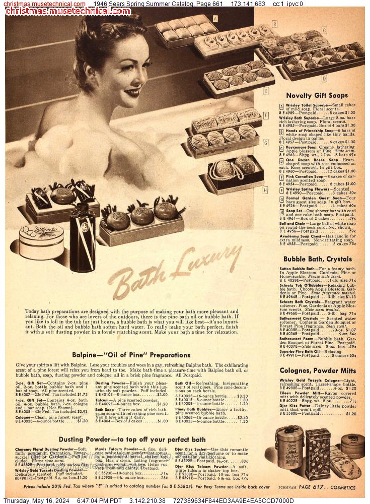 1946 Sears Spring Summer Catalog, Page 661