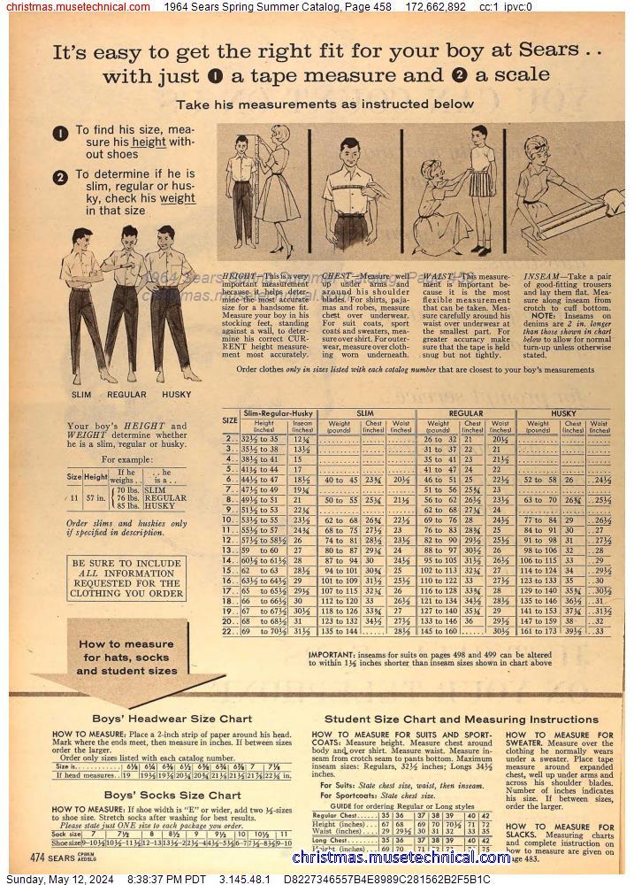1964 Sears Spring Summer Catalog, Page 458