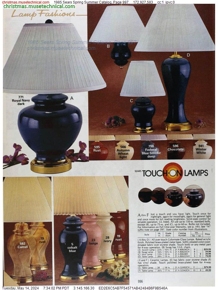 1985 Sears Spring Summer Catalog, Page 997