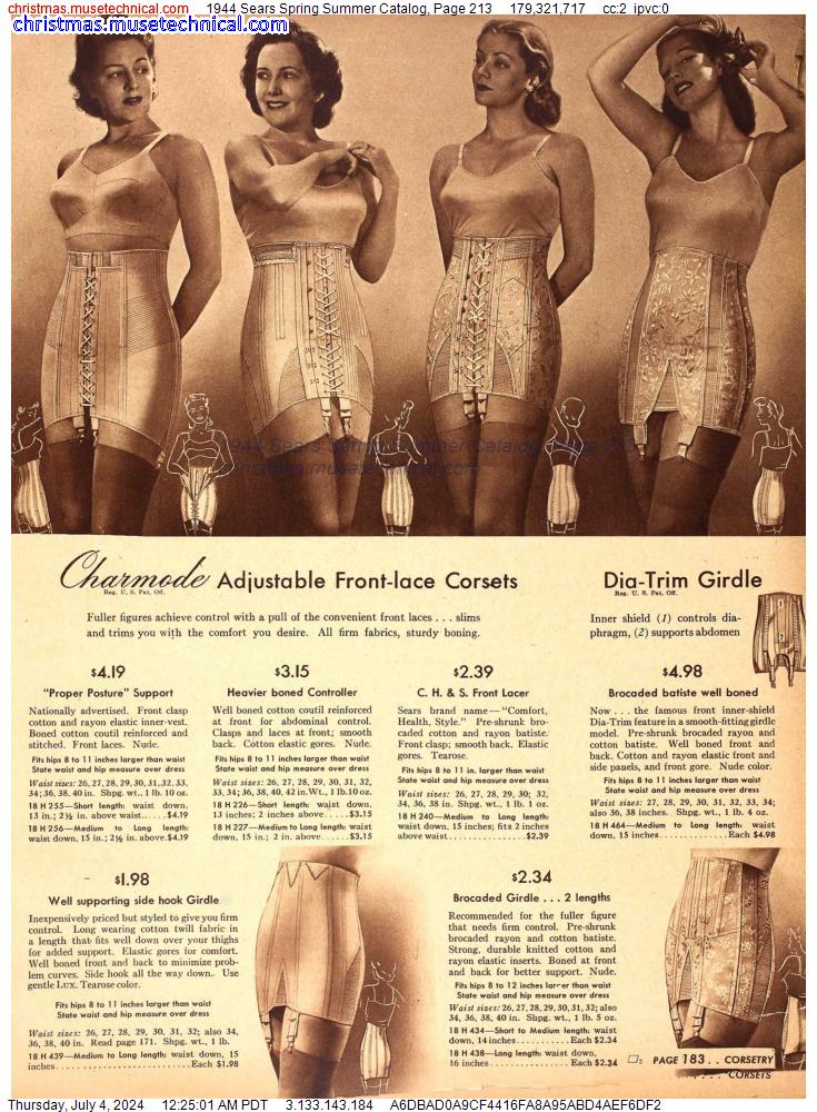 1944 Sears Spring Summer Catalog, Page 213