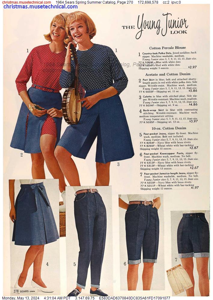 1964 Sears Spring Summer Catalog, Page 270