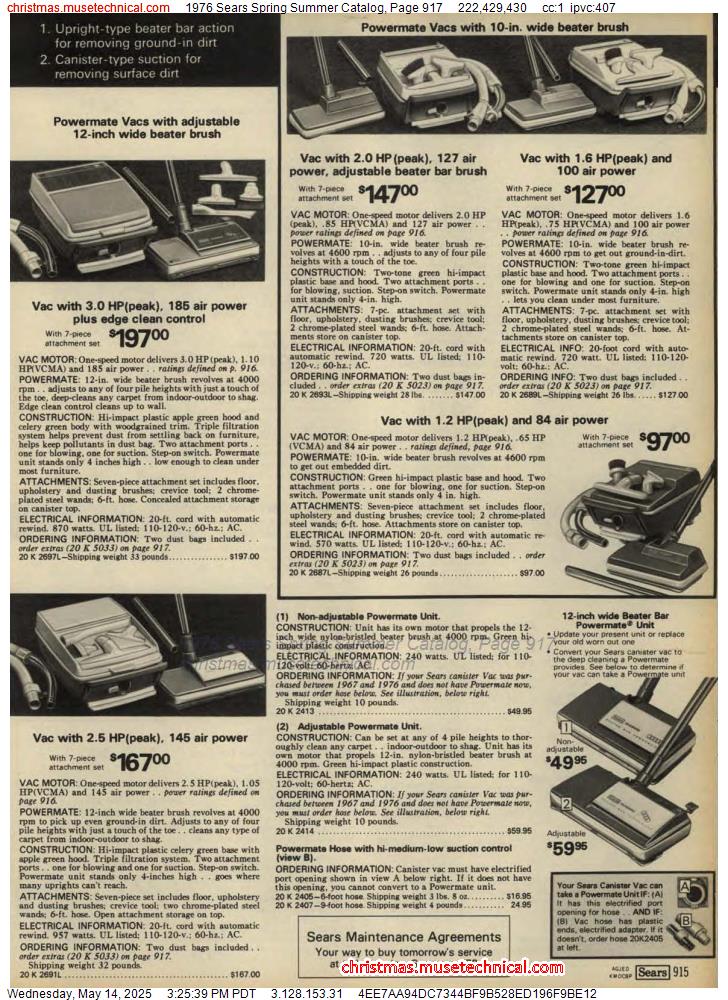 1976 Sears Spring Summer Catalog, Page 917