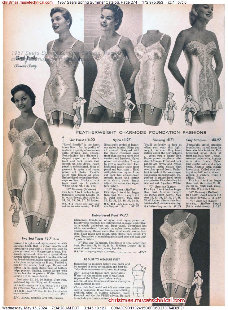 1957 Sears Spring Summer Catalog, Page 274