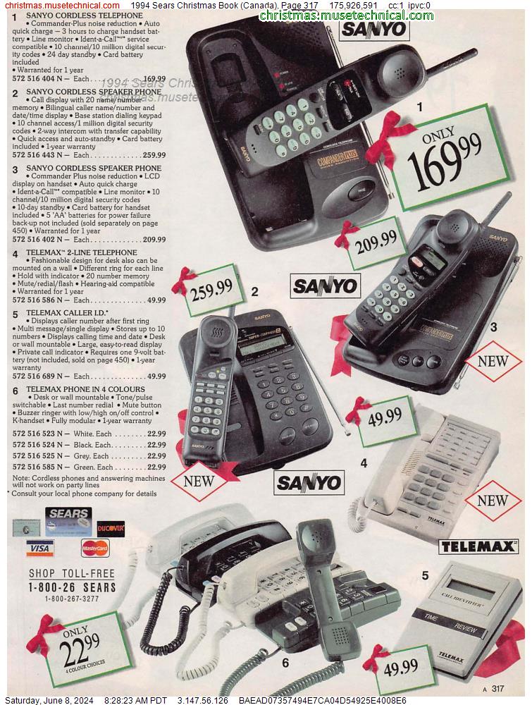 1994 Sears Christmas Book (Canada), Page 317