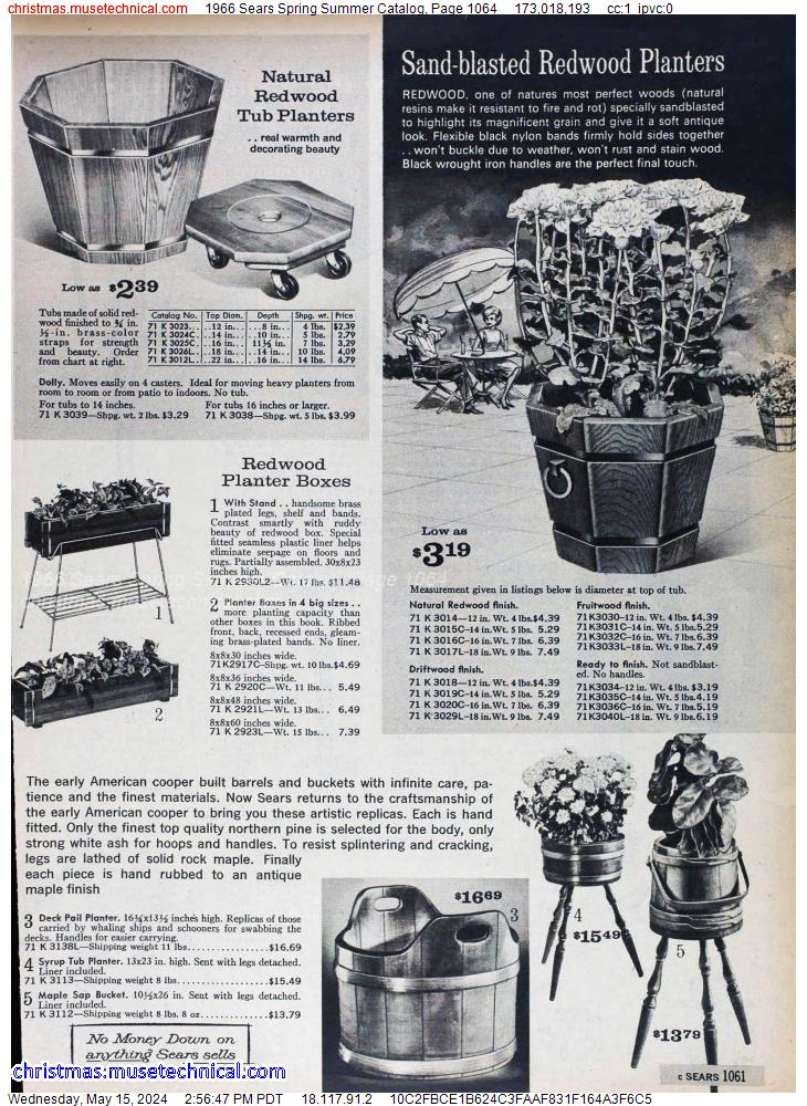 1966 Sears Spring Summer Catalog, Page 1064