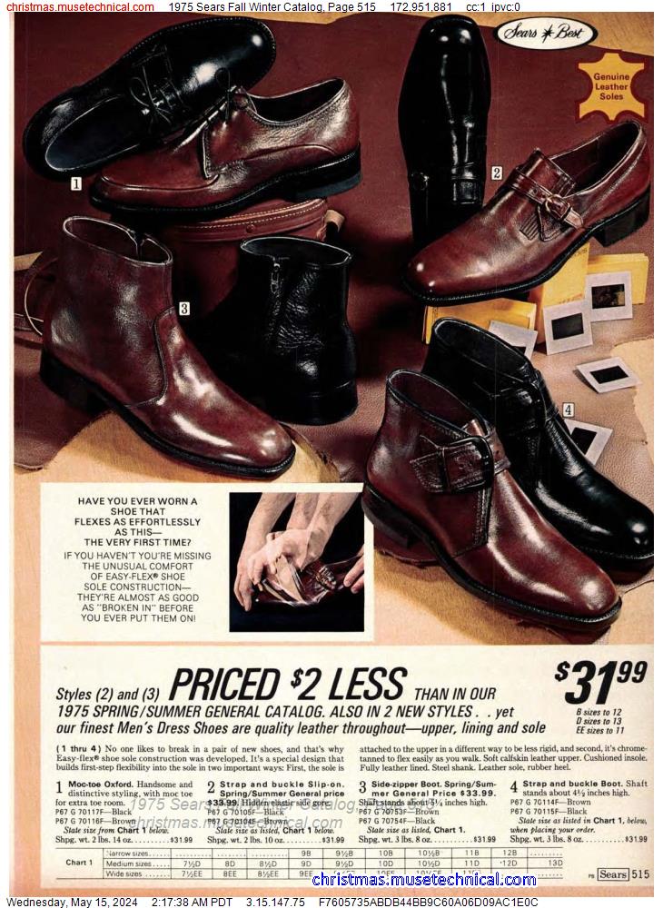 1975 Sears Fall Winter Catalog, Page 515