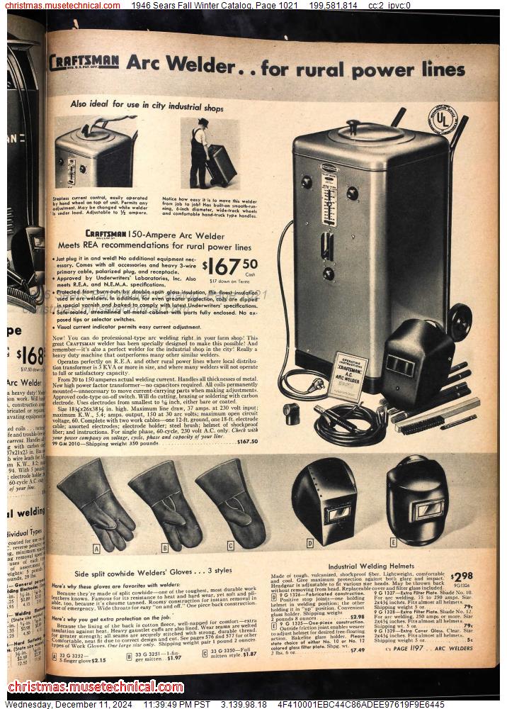 1946 Sears Fall Winter Catalog, Page 1021