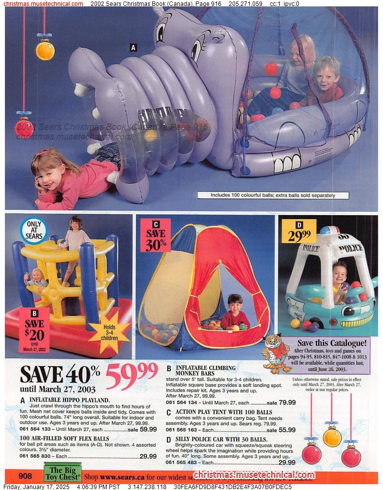 2002 Sears Christmas Book (Canada), Page 916