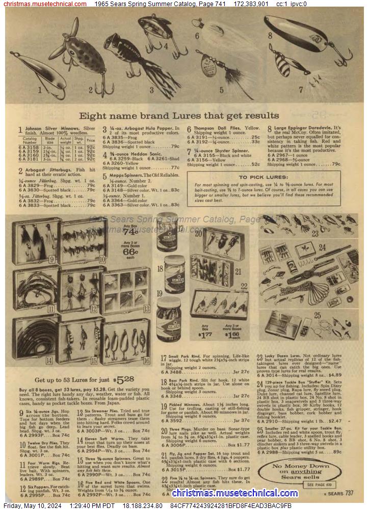 1965 Sears Spring Summer Catalog, Page 741