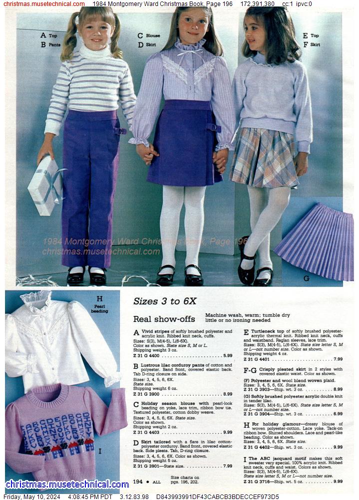1984 Montgomery Ward Christmas Book, Page 196