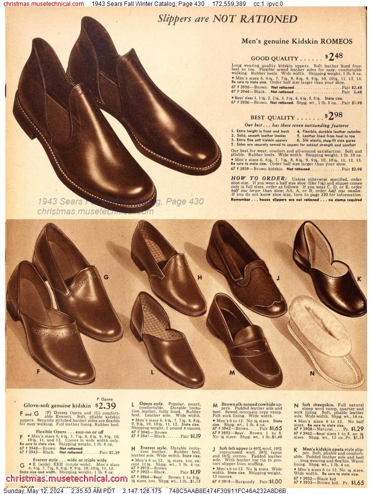 1943 Sears Fall Winter Catalog, Page 430