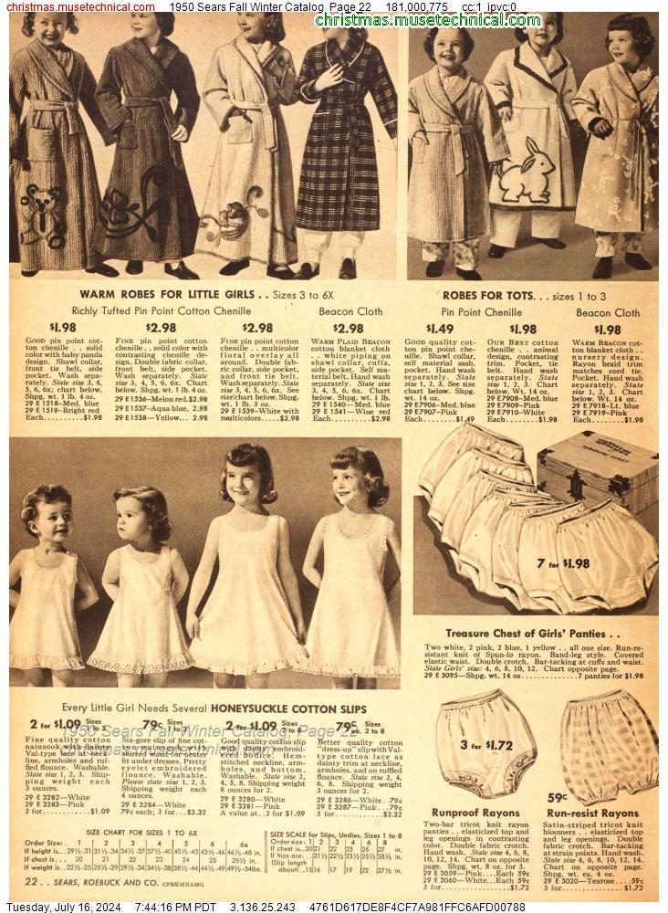 1950 Sears Fall Winter Catalog, Page 22