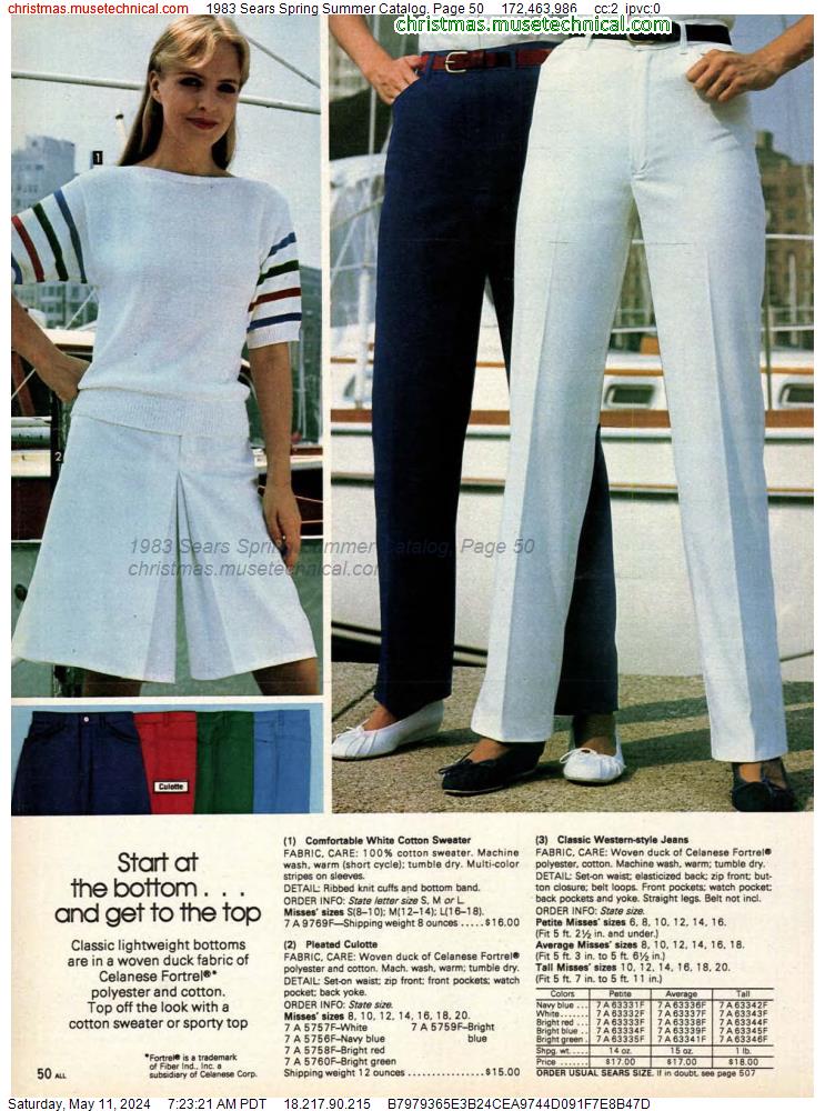 1983 Sears Spring Summer Catalog, Page 50