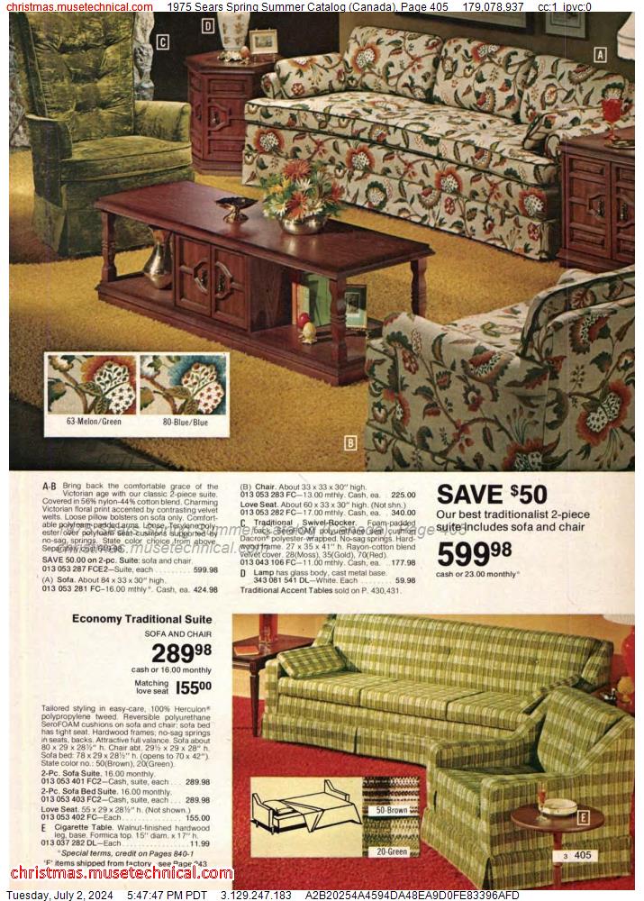 1975 Sears Spring Summer Catalog (Canada), Page 405