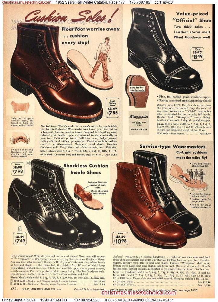 1952 Sears Fall Winter Catalog, Page 477