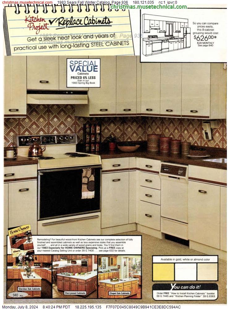 1983 Sears Fall Winter Catalog, Page 936