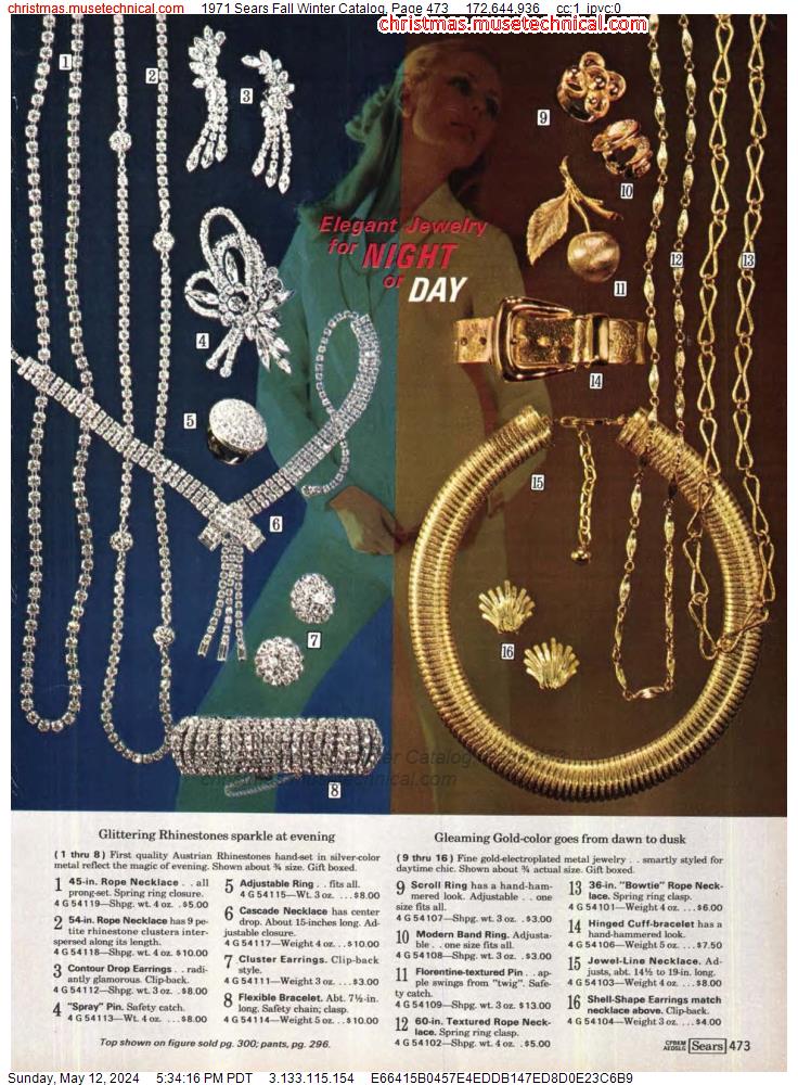 1971 Sears Fall Winter Catalog, Page 473