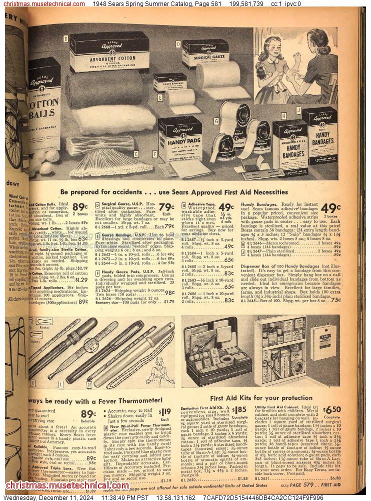 1948 Sears Spring Summer Catalog, Page 581