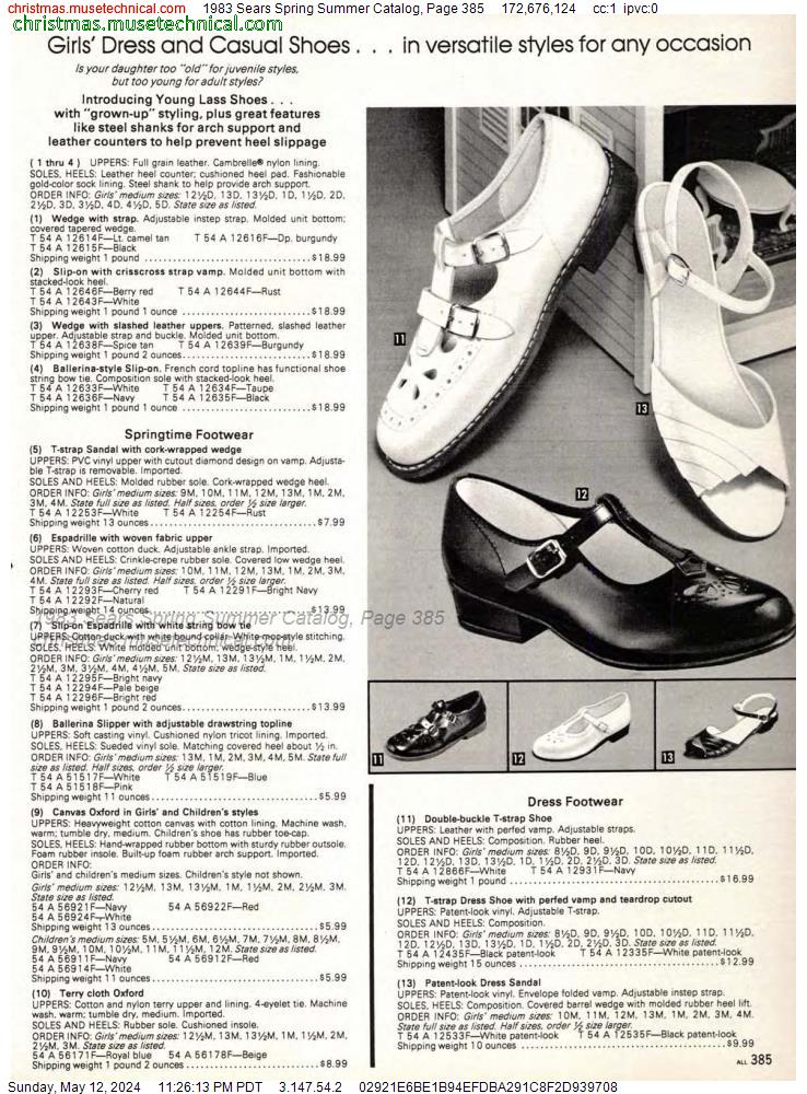 1983 Sears Spring Summer Catalog, Page 385