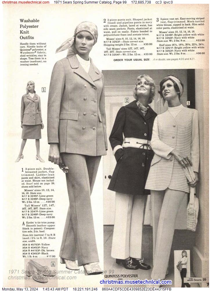 1971 Sears Spring Summer Catalog, Page 99