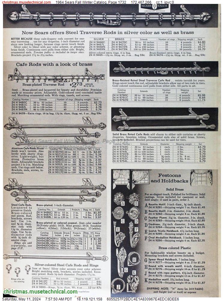 1964 Sears Fall Winter Catalog, Page 1732