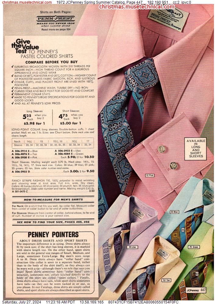 1972 JCPenney Spring Summer Catalog, Page 447