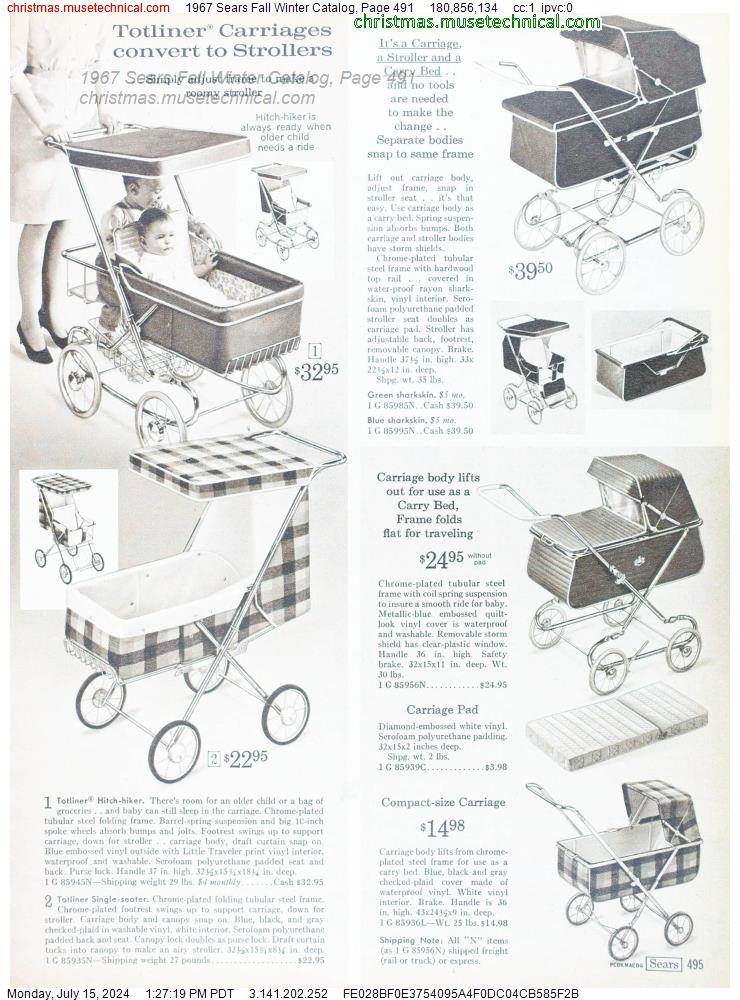 1967 Sears Fall Winter Catalog, Page 491
