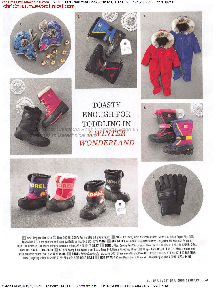 2016 Sears Christmas Book (Canada), Page 59