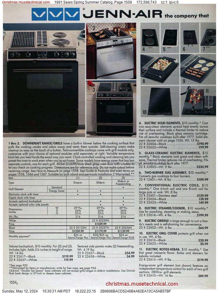 1991 Sears Spring Summer Catalog, Page 1559