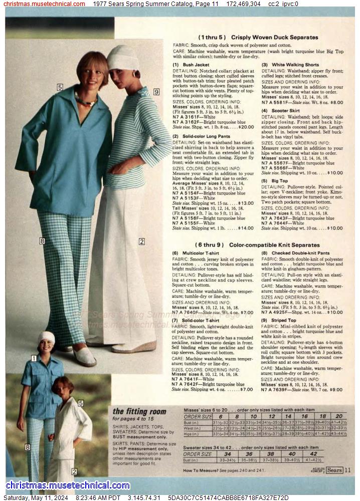 1977 Sears Spring Summer Catalog, Page 11