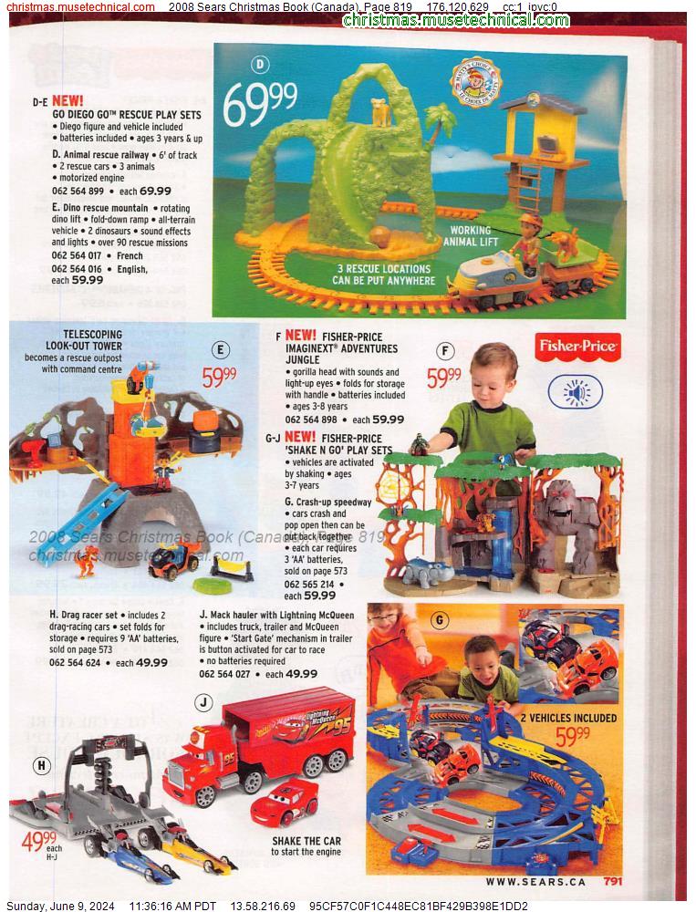 2008 Sears Christmas Book (Canada), Page 819