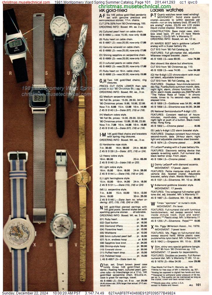 1981 Montgomery Ward Spring Summer Catalog, Page 101