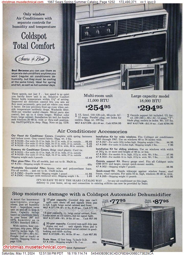 1967 Sears Spring Summer Catalog, Page 1252
