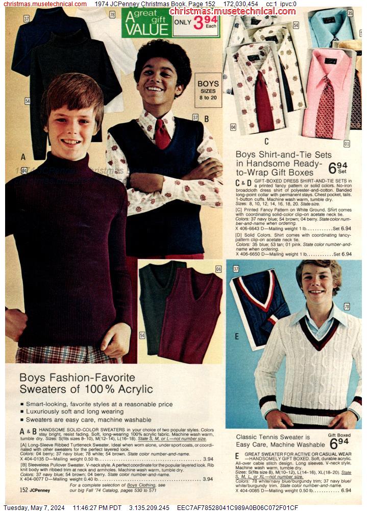 1974 JCPenney Christmas Book, Page 152