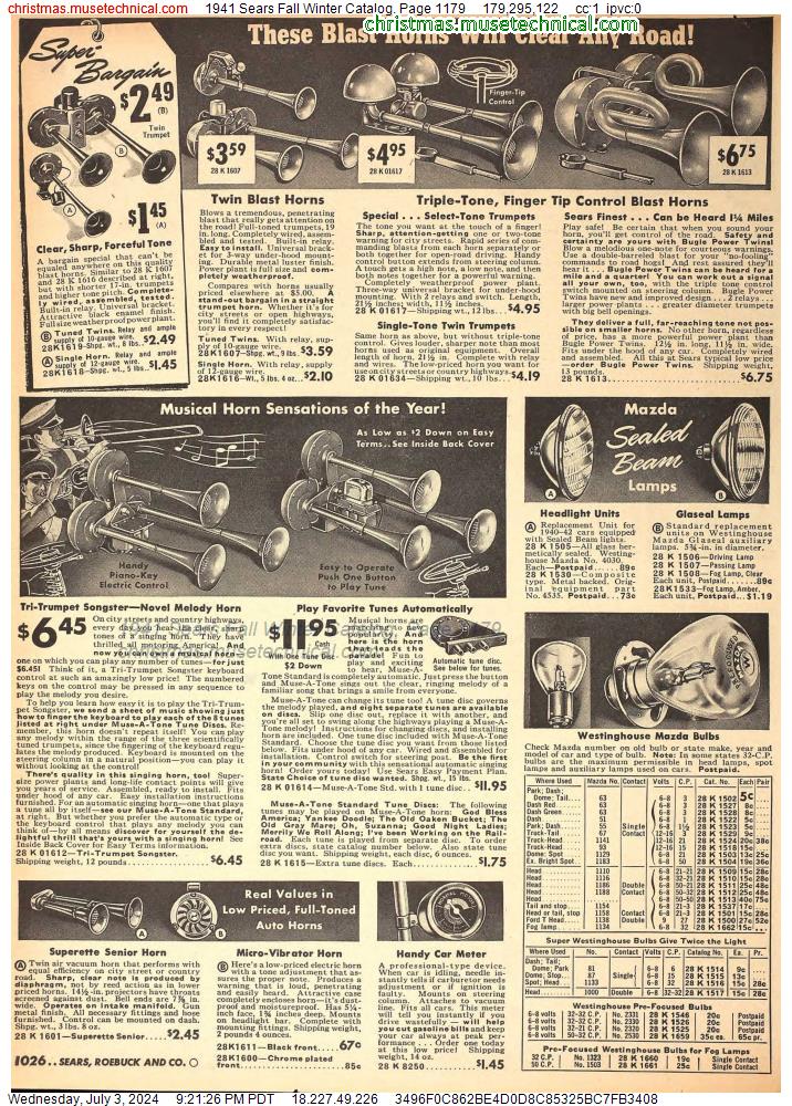 1941 Sears Fall Winter Catalog, Page 1179