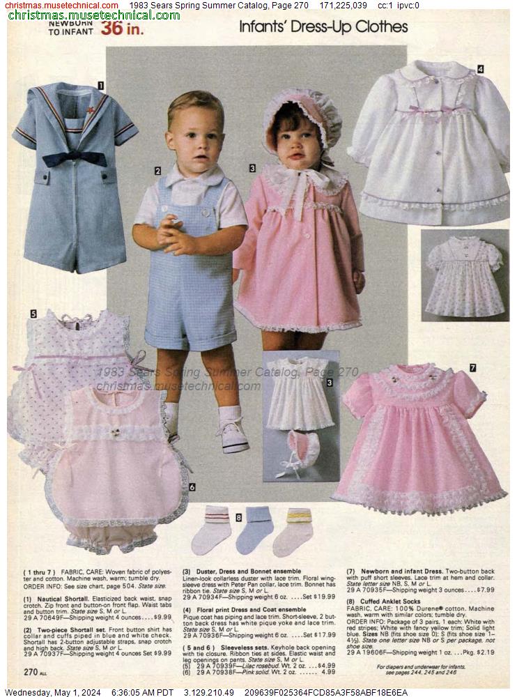 1983 Sears Spring Summer Catalog, Page 270