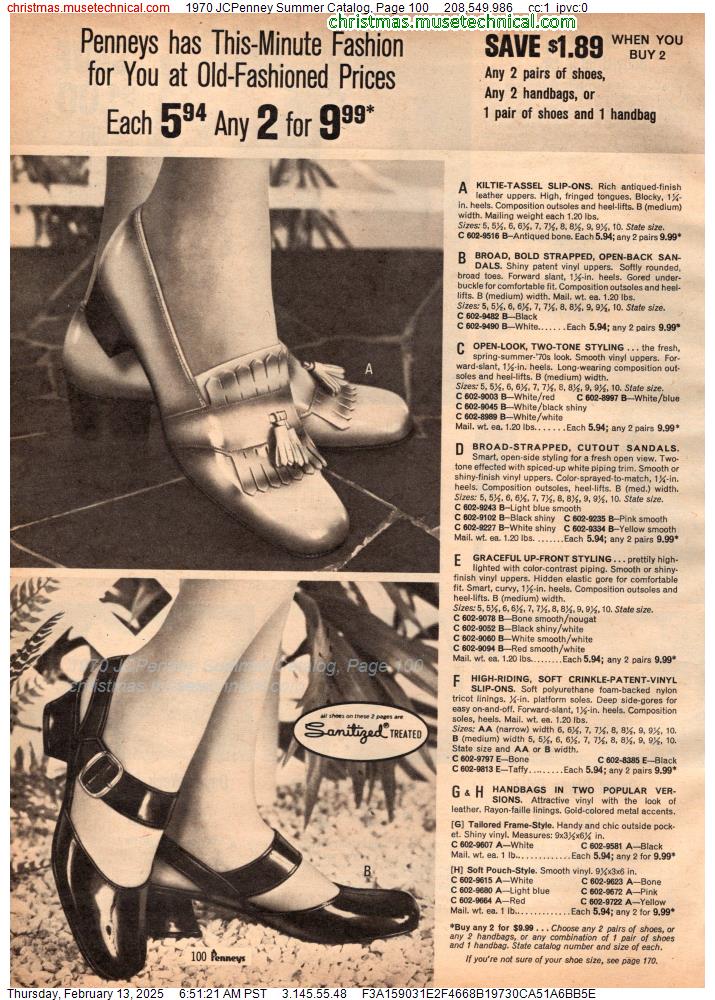 1970 JCPenney Summer Catalog, Page 100