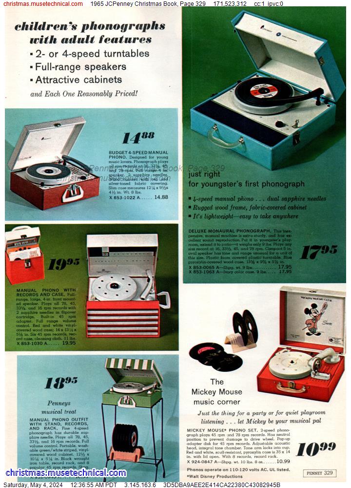 1965 JCPenney Christmas Book, Page 329