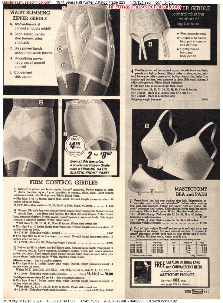 1974 Sears Fall Winter Catalog, Page 223