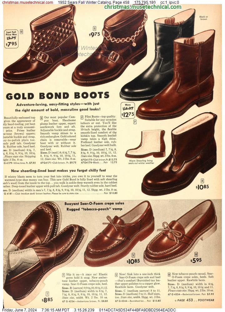 1952 Sears Fall Winter Catalog, Page 458
