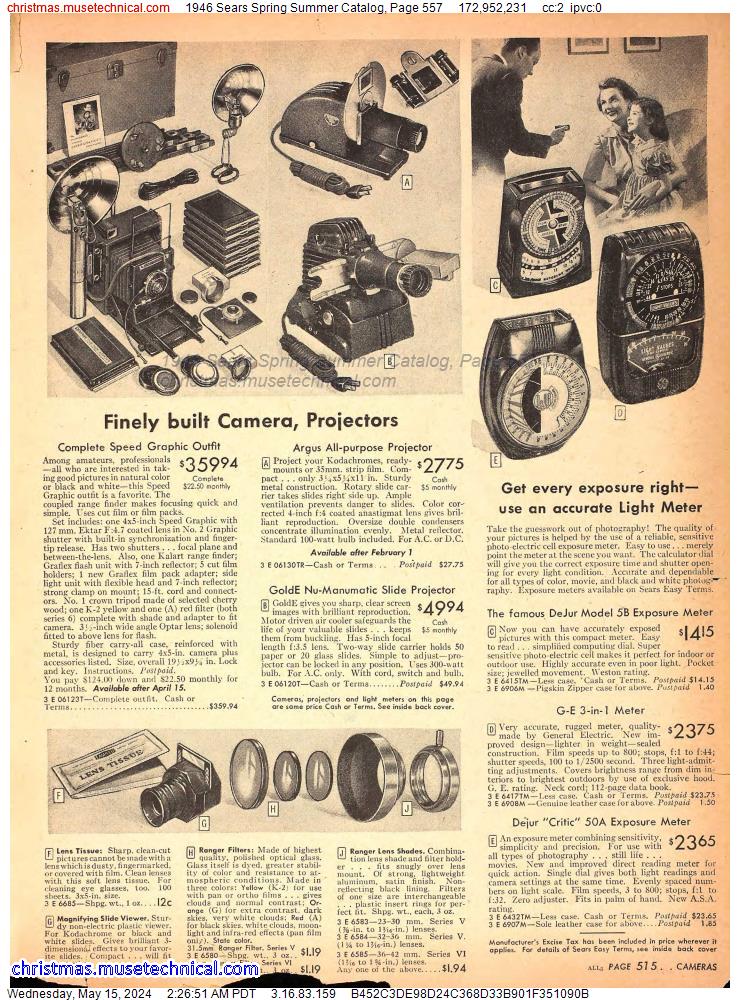 1946 Sears Spring Summer Catalog, Page 557