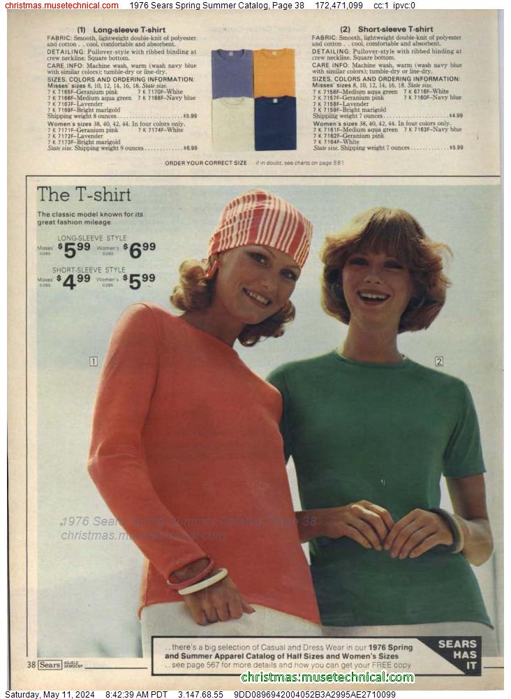 1976 Sears Spring Summer Catalog, Page 38