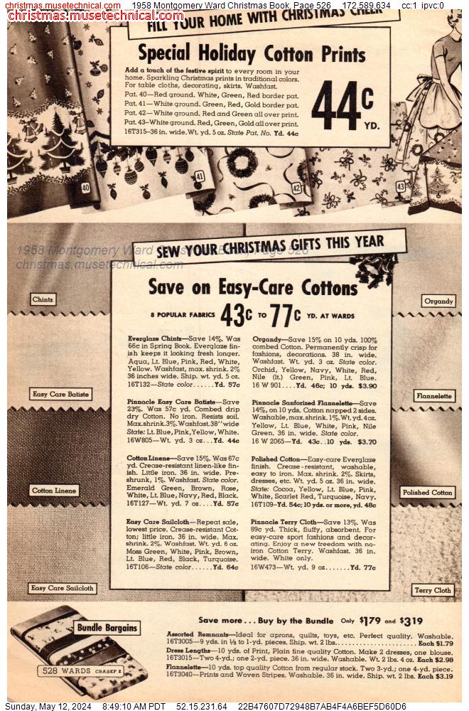 1958 Montgomery Ward Christmas Book, Page 526