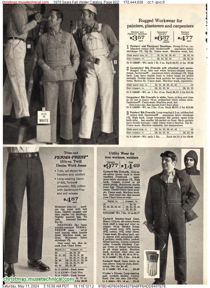 1970 Sears Fall Winter Catalog, Page 622