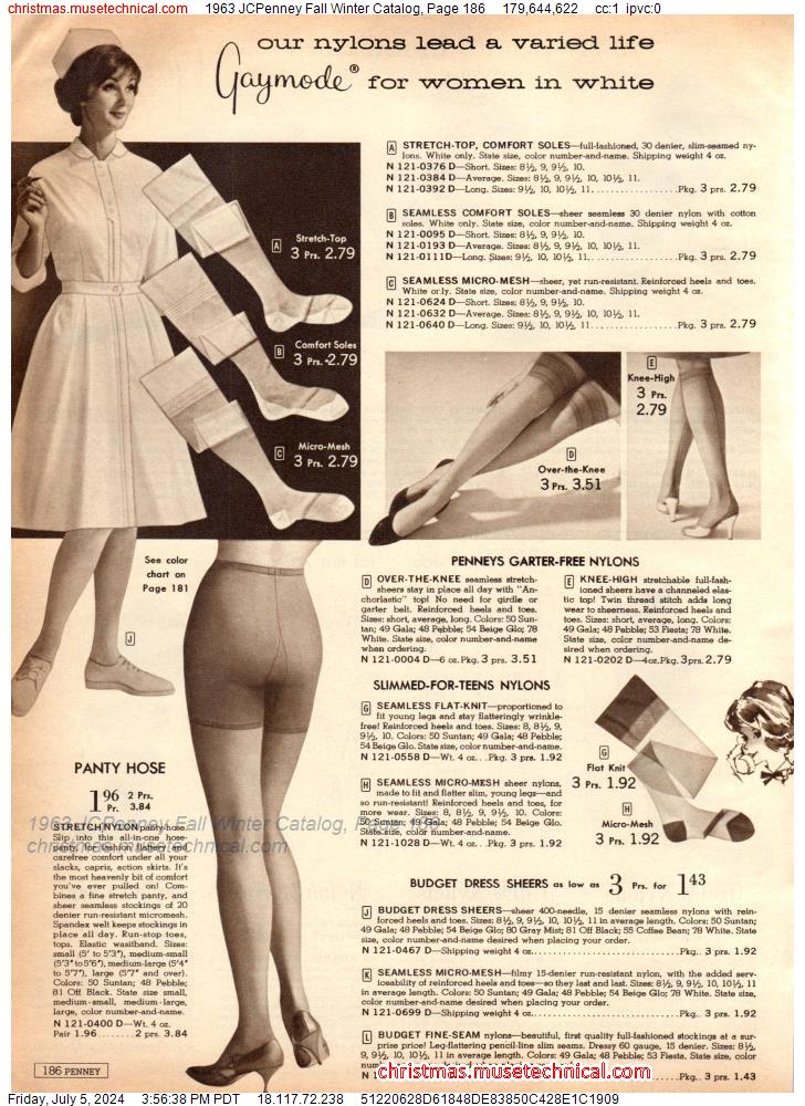 1963 JCPenney Fall Winter Catalog, Page 186