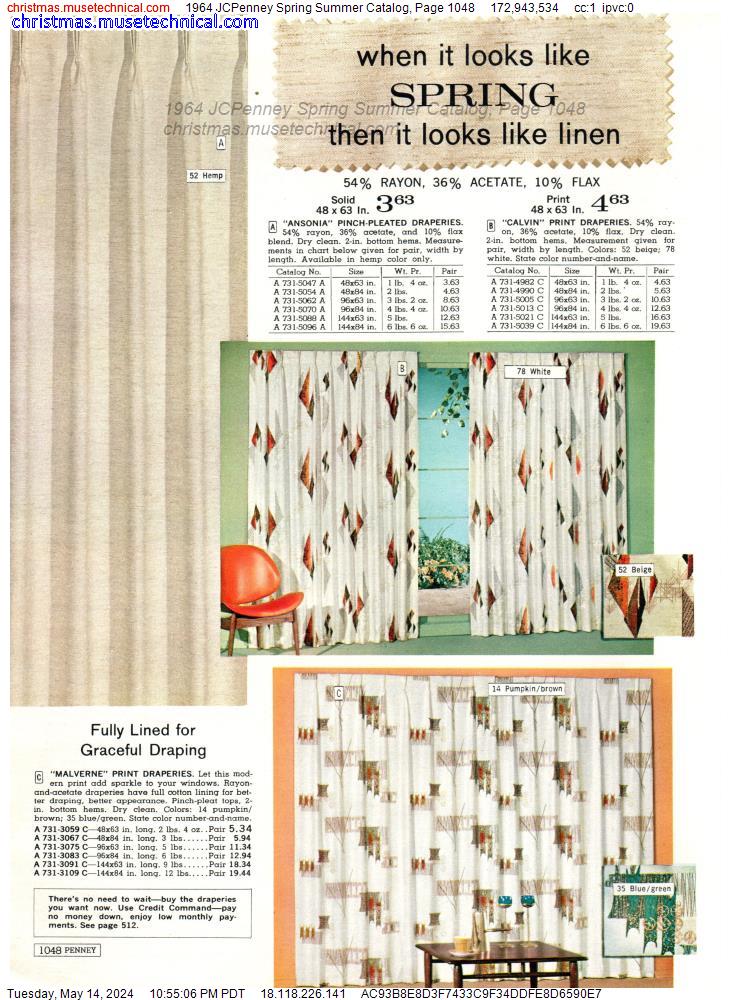 1964 JCPenney Spring Summer Catalog, Page 1048