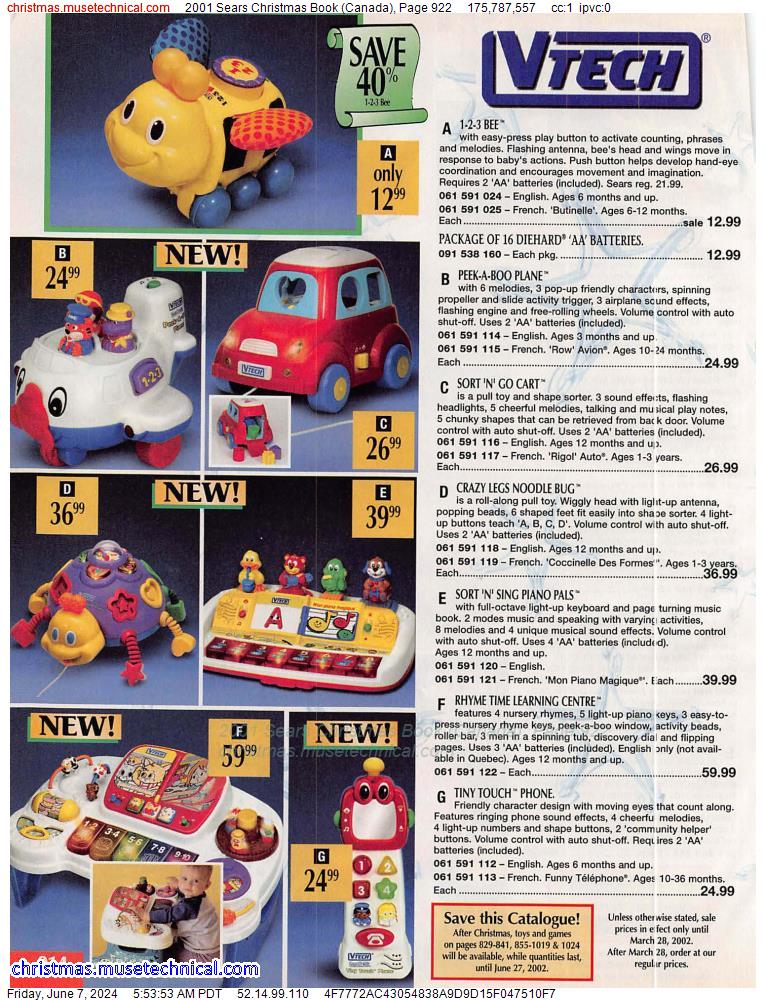 2001 Sears Christmas Book (Canada), Page 922