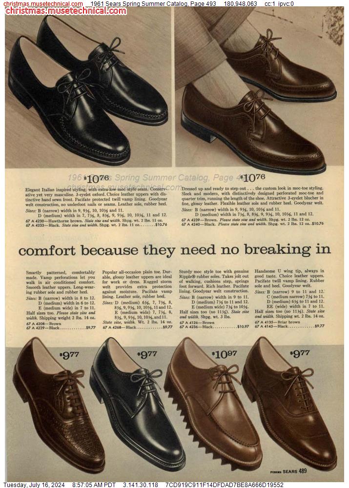 1961 Sears Spring Summer Catalog, Page 493