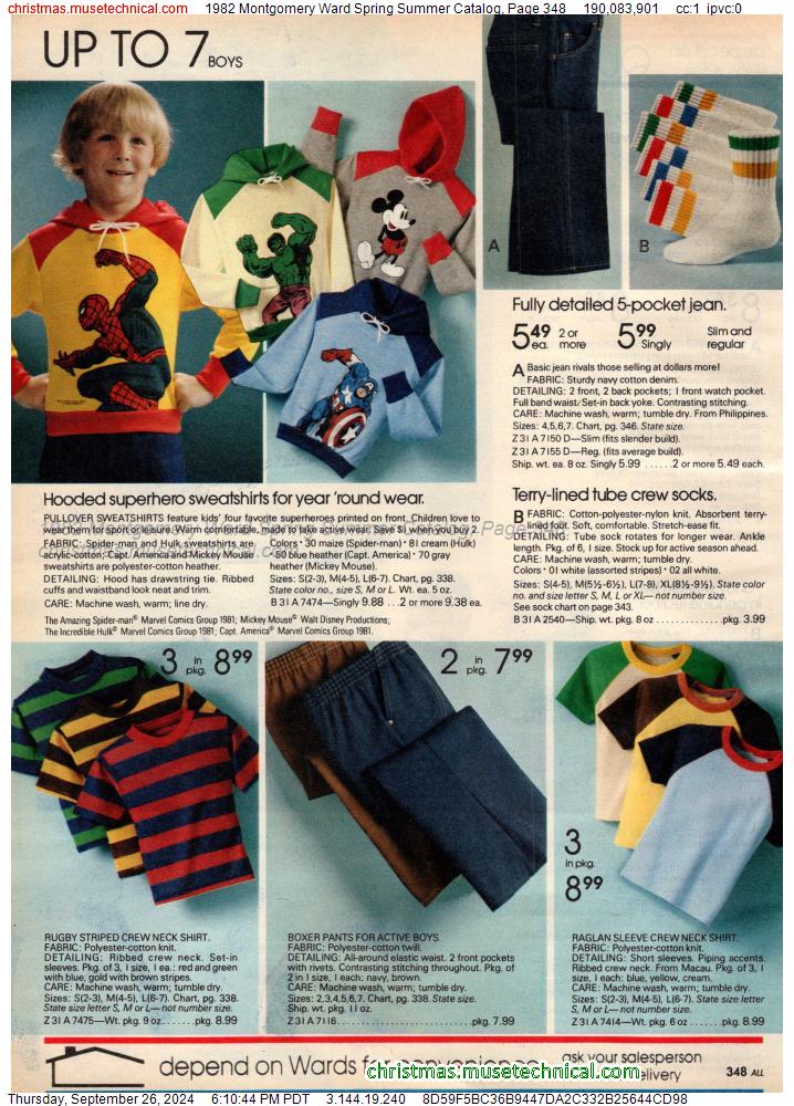 1982 Montgomery Ward Spring Summer Catalog, Page 348