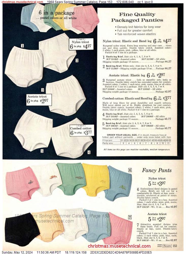 1968 Sears Spring Summer Catalog, Page 153